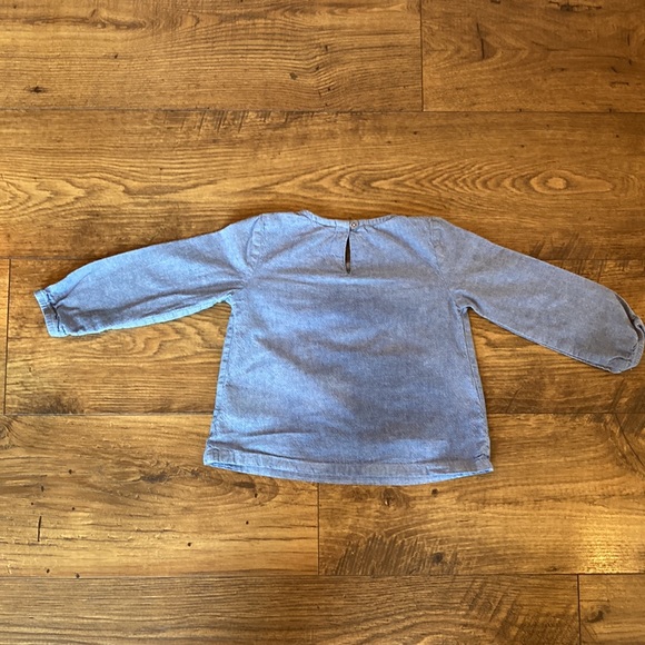 Carter’s Denim Ruffle shirt with Floral Leggings - Picture 4 of 9